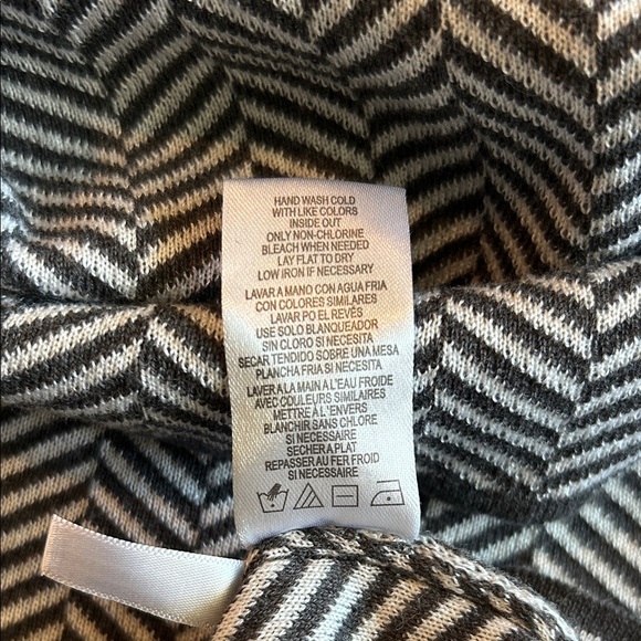 Calvin Klein Monochrome Chevron Cowl Neck Sweater - Picture 7 of 8